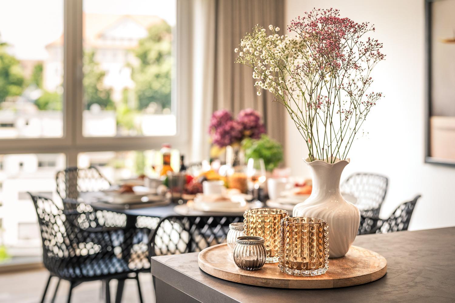 Golden Poodle Luxusappartment Am Neuen Schloss Tettang Tettnang Bagian luar foto